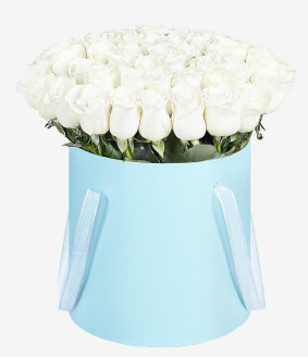 Caixa de Rosas Brancas Image