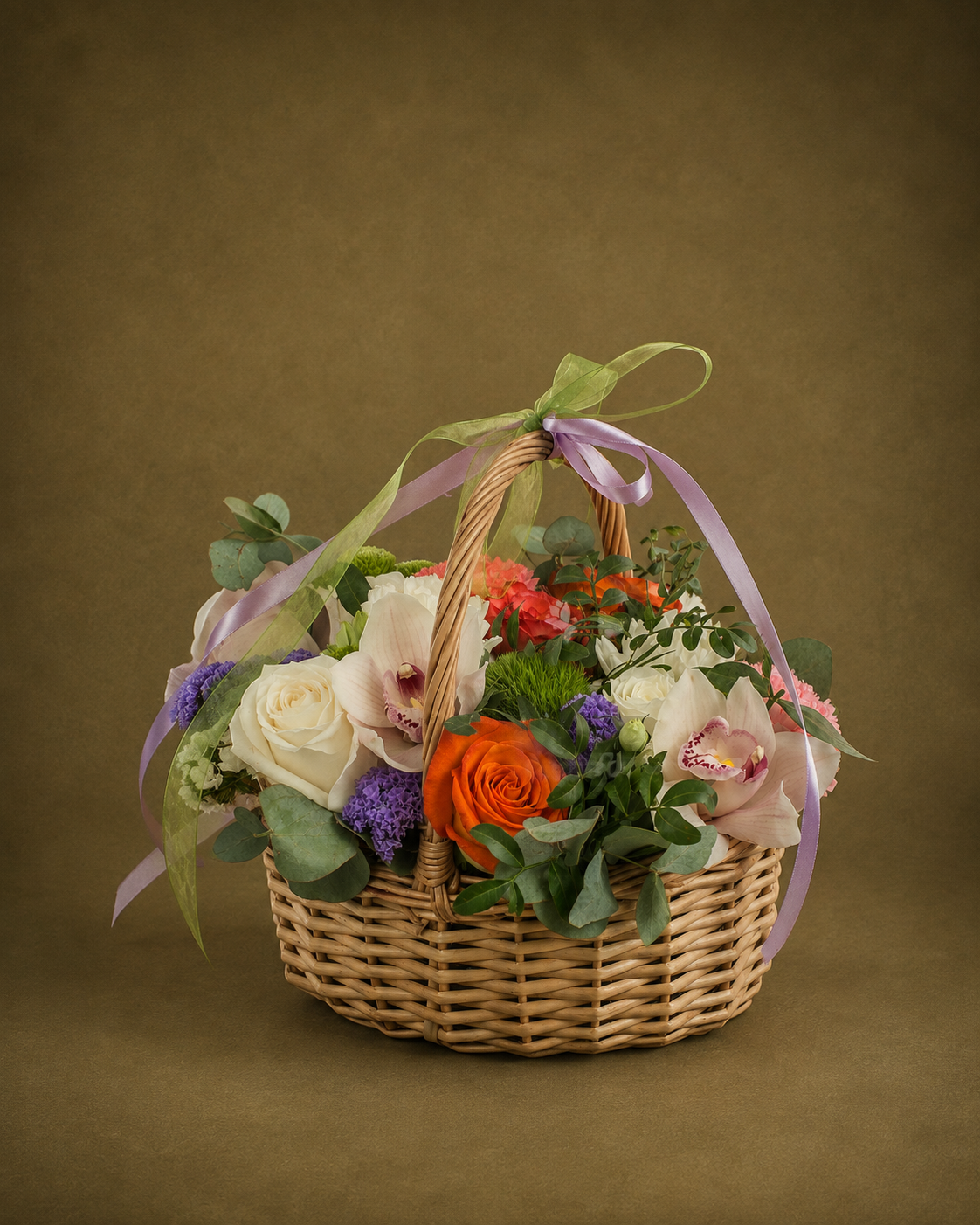 Cesta de Orquídeas