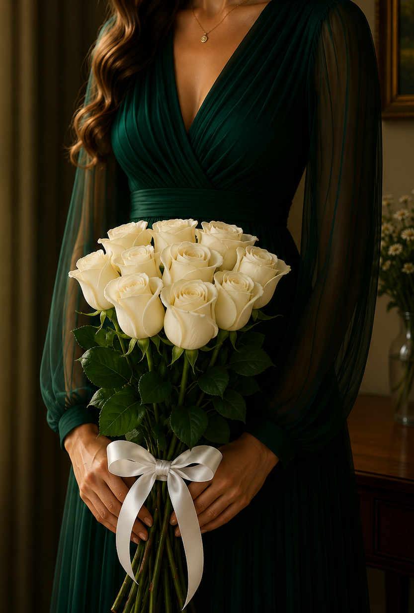 11 Rosas Brancas