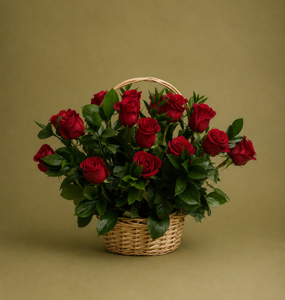 Cesta de Rosas Vermelhas