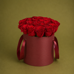 Caixa de Rosas Vermelhas