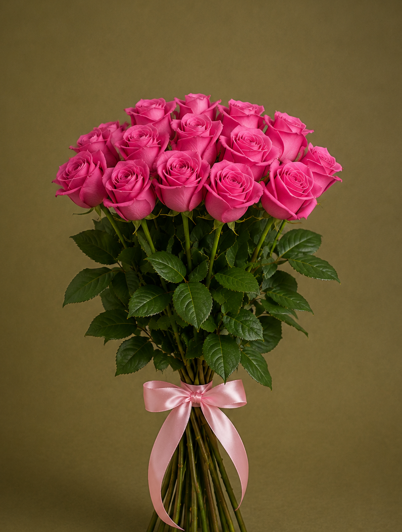 Rosas Cor de Rosa Premium